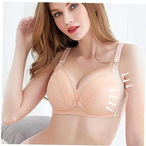 Ropa de Maternidad Mothercare, Sujetador de enfermería Push Up Maternity Bras Manos Manos Bra Free Bra Sujetador Gratis para Mujer Embarazada Beige 38c