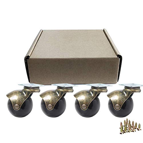 Ruedas giratorias con capucha para silla de oficina, 40 mm, juego de 4