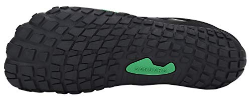 SAGUARO Hombre Mujer Zapatos Minimalistas Comodas Respirable Zapatillas de Trail Running Ligeras Calzado Barefoot Antideslizante para Gimnasio Fitness Senderismo Montaña, Negro 44 EU