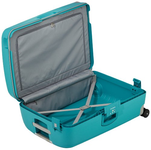 Samsonite S'Cure Spinner - Maleta de equipaje, L (75 cm - 102 L), Azul (Aqua Blue)