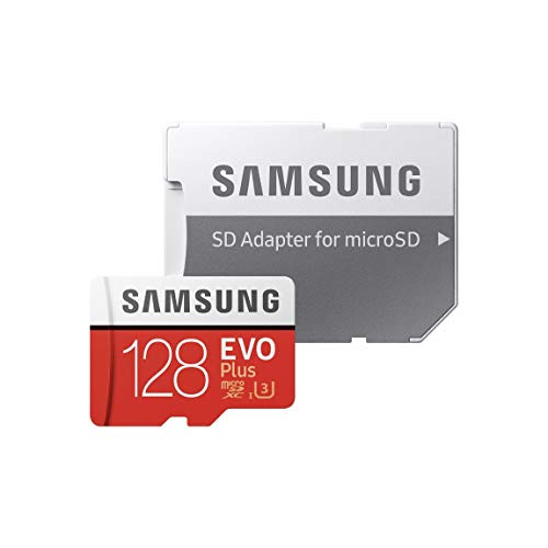 Samsung EVO Plus - Tarjeta de Memoria de 128 GB con Adaptador SD (100 MB/s, U3) Rojo/Blanco