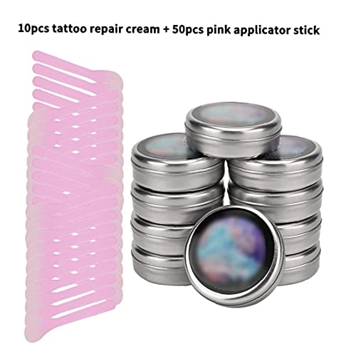 Sanfiyya Post-Tatuaje Cuidado Crema Gel reparación Crema Anti-Cicatriz humectante Piel con aplicador Rosa Stick style2