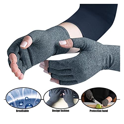 Sanzjwyl 1 Doble Unisex Hombres Mujeres Terapia Guantes de Compresión Mano Article Article Dolor Alivio Atención de Salud Maldito Guantes (Tamaño : M+)