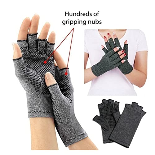 Sanzjwyl 1 Pareja Anti-artrítis Alivio El Dolor de Calentamiento Guantes Guantes Guantes de compresión Negros Guantes de Artritis de Invierno Guantes de Pantalla táctil (Color : 4, Tamaño : S+)