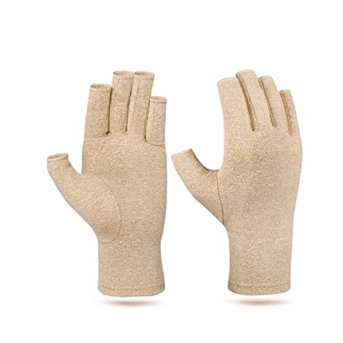 Sanzjwyl 1 Pares Anti Artritis Terapia Guantes de compresión Guantes de Artritis Guantes de Pantalla táctil Guantes de Dolor de Dolor de Dolor Guantes sin Dedos. (Color : 2, Tamaño : L+)