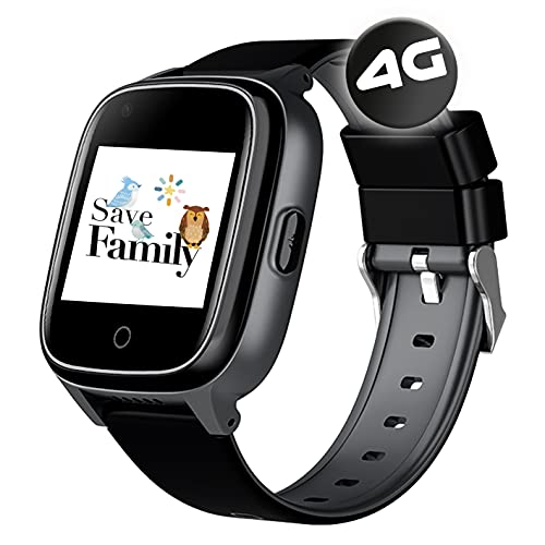 SaveFamily Senior. Reloj-Localizador con GPS para Personas Mayores. Llamadas, Aviso de caída, Botón de Emergencia, Recordatorio medicamentos, Frecuencia cardíaca, Podómetro. App Propia SaveFamily