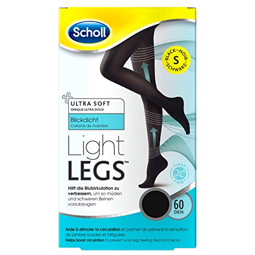 Scholl - Medias de compresión, 60 DEN, color negro, Talla S