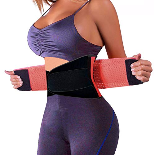 SCHWABMARKEN Faja Deportiva Waisttrainer, 4 Colores Diferentes, Faja Fitness Negro Size Large