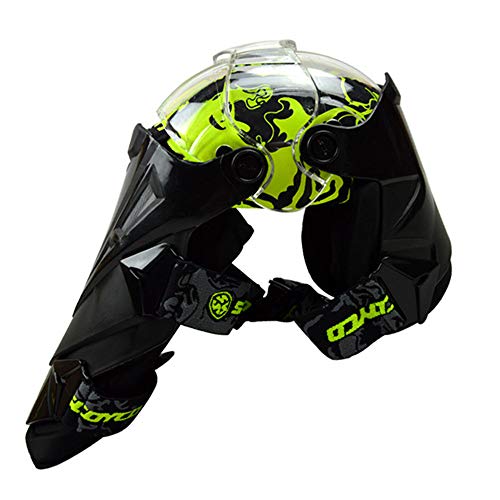 SCOYCO Rodillera de motocicleta Protectores de rodilleras de motocross protección de la rodilla de la motocicleta Protectores de carreras de motocicleta Seguridad Gears Race Brace (verde)