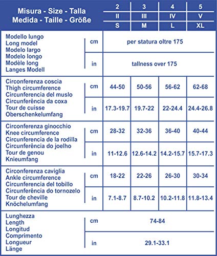 Scudovaris Media Larga Auto-Adherente Antitrombosis Altura Larga Talla 5-1 unidad