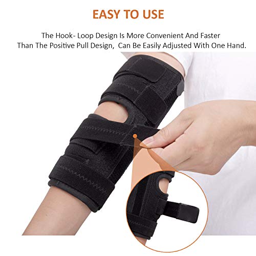 Scurnhau Codera Ajustable， Codera de Epicondilitis, Soporte de Codo para Tendinitis el Síndrome del Túnel Cubital, Lesiones, Fracturas de Codo y Alivio del Dolor de Artritis (L/XL)