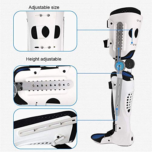 SEESEE.U Órtesis de Rodilla, Tobillo y pie, Rehabilitación postoperatoria Férulas de Tobillo de Rodilla, Muslo, Rodilla, Pierna, Tobillo, ortesis de extremidad Fija, Derecha