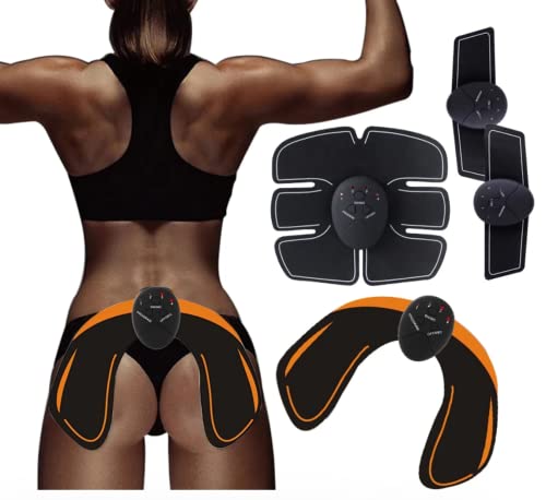 Set electroestimulador Muscular Abdomen Brazos y gluteos Cinturon Fitness masajeador Abdominales Trainer