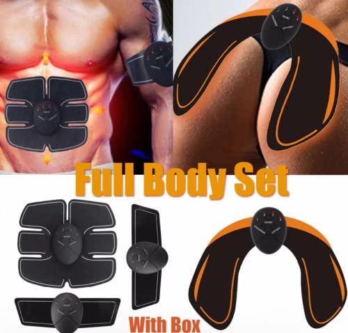 Set electroestimulador Muscular Abdomen Brazos y gluteos Cinturon Fitness masajeador Abdominales Trainer