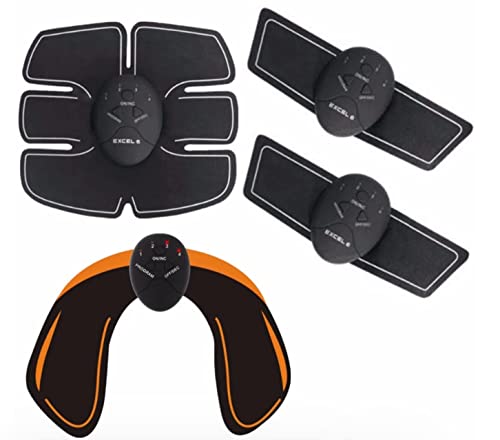 Set electroestimulador Muscular Abdomen Brazos y gluteos Cinturon Fitness masajeador Abdominales Trainer