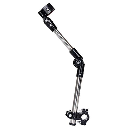 SHDT Ajustable De La Bicicleta del Sostenedor del Paraguas del Conector, Soporte del Marco del Paraguas por Un Carrito De Golf para Discapacitados Carrito Silleta Ciclo Cochecito,Negro