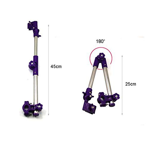 SHDT Ajustable De La Bicicleta del Sostenedor del Paraguas del Conector, Soporte del Marco del Paraguas por Un Carrito De Golf para Discapacitados Carrito Silleta Ciclo Cochecito,Negro