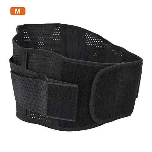 Shipenophy Material de Nailon Diseño de Cierre de Bolsillo Cintura Fuerte y Duradera Cintura, para Proteger la Zona Lumbar, para aliviar el Dolor(Black, M Code)