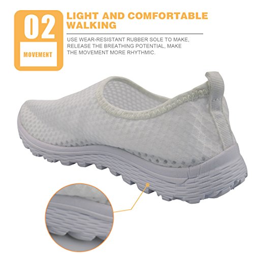 showudesigns Zapatillas De Running con Estampado de Enfermera para Mujer Sanitarias Zapatillas de Caminar Planas de Malla Transpirable Zapatos de Trabajo livianos Senderismo Trotar, Talla 38