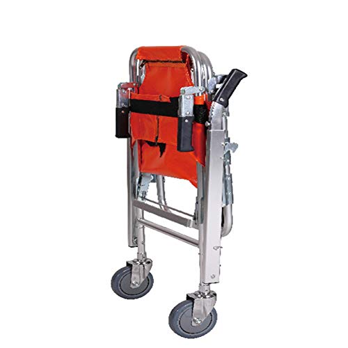 Silla De Escalera - Aluminio Bomba De Ambulancia Ligera Bomba De Evacuación Médica Silla De Escalera Con Hebillas De Liberación Rápida, Naranja