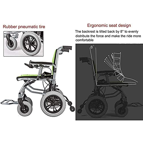 Silla de ruedas eléctrica, silla de ruedas plegable, sistema de control dual para silla de ruedas eléctrica, motor doble de conmutación eléctrica manual liviana para personas mayores, adecuado para pe