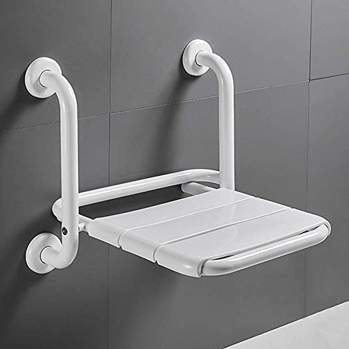 Silla Ducha, Silla de Ducha Plegable con reposabrazos, Asiento de Ducha montado en la Pared para Personas Mayores, Banco de Ducha para Ducha para Adultos, Ancianos y Personas Mayores