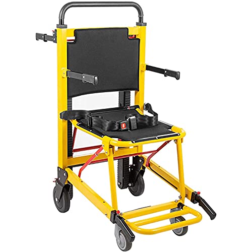 Silla Elevadora De Escaleras Médica EMS, Escalera para Silla De Ruedas De Escalada Motorizada, Silla De Evacuación para Bombero De Ambulancia con Hebillas De Liberación Rápida, Carga 350 Libras