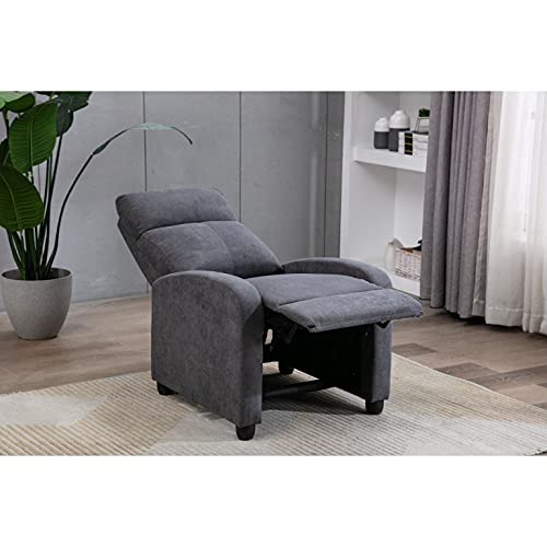 Sillón Relax reclinable Sistema Push Back Modelo Kabul SX-80230 Color Gris Marengo