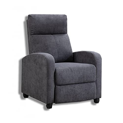 Sillón Relax reclinable Sistema Push Back Modelo Kabul SX-80230 Color Gris Marengo