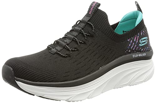 Skechers D'lux Walker Star Stunner, Zapatillas Mujer, Black, 37 EU