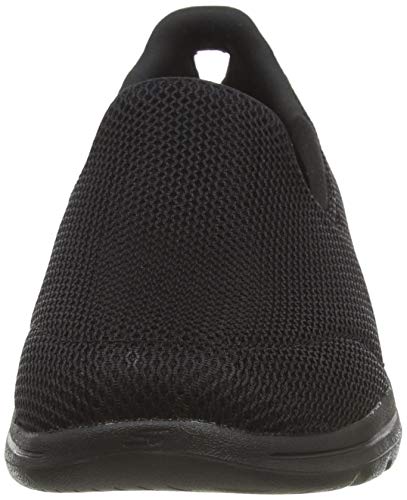 Skechers Go Walk 5 Slip On, Zapatillas Mujer, Negro BBK Black Textile Trim, 37 EU