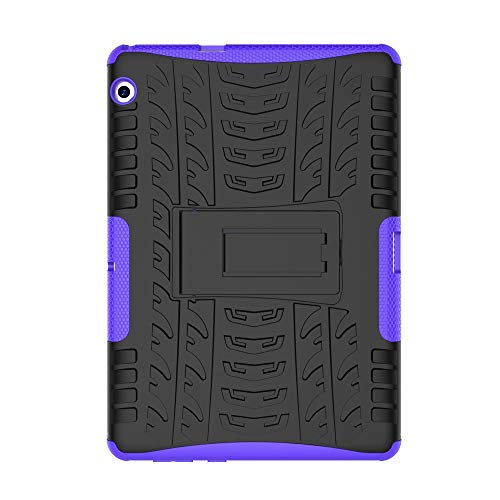 Skytar Funda para Huawei MediaPad T3 10,Hybrid Dura Layer Protección de Policarbonato Duro + TPU Silicona Protección Cover Carcasa para Huawei MediaPad T3 10 de 9,6 Pulgadas Tablet Funda,Púrpura