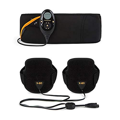 Slendertone Pack Cinturón Abs7 y brazaletes tonificantes para Hombre Electroestimulacion, Unisex-Adult, Negro, 69-119cm, 27-47cm