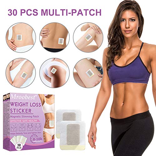 Slimming Patches, Parches Adelgazantes, Weight Loss Sticker, Parche de Adelgazamiento Rápido Anticelulítico y Quemagrasas para Barriga de Cerveza, Cintura de Grasa del Vientre (30 Piezas)