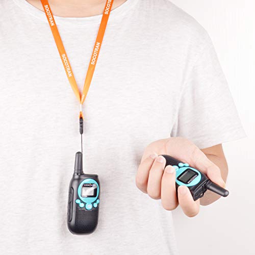 SOCOTRAN Walkie Talkies Los Mejores Regalos de cumpleaños para niños de Largo Alcance Radio de 2 vías Recargable PMR446 Niños Walkie Talkie Licencia Gratuita Radio Amateur Juguetes al Aire Libre