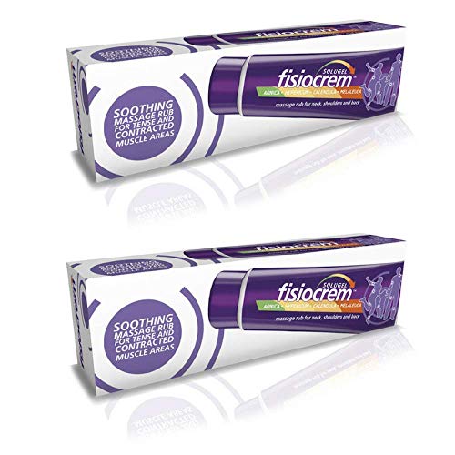 SOLUGEL FISIOCREM Crema de músculo para aliviar el dolor articular y muscular (paquete de 2) 60 ml