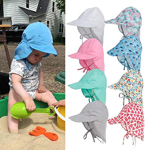 Sombreros de Cubo para niños de Secado rápido para niños de 3 Meses a 5 años Protección UV de ala Ancha para la Playa Gorros para el Sol Esenciales para Exteriores a5-2-5 Years Old