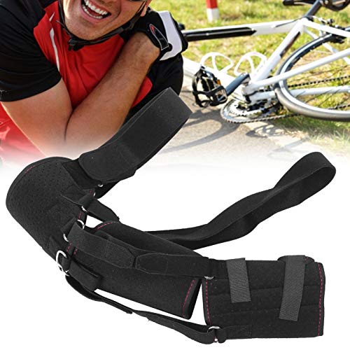 Soporte de hombro, soporte de hombro ajustable para adultos con bandolera y cinturón de bandolera para bursitis, articulación CA dislocada, desgarro del labrum, tendinitis (negro)