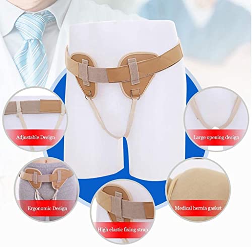 Soporte Para Hernia Inguinal Para Hombres, Cinturón Ajustable Para Hernia Inguinal Para Hombres Y Mujeres, Lado Izquierdo O Derecho Después De La Cirugía Braguero De Soporte