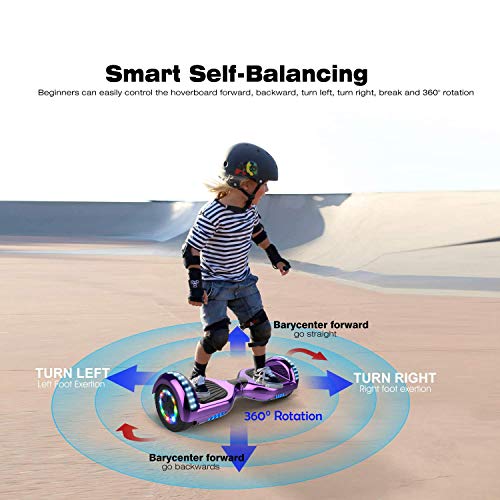 SOUTHERN WOLF Hoverboards Go Kart, Hoverboard con Silla, Luces LED de Rueda de Colores incorporadas y Bluetooth, Scooter eléctrico autoequilibrado de Motor de 2x350W, Regalos para niños