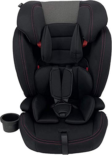 Star Ibaby Silla de coche Babify Hybrid fix. Grupo 123 - SPS + Isofix - Convertible en Alzador Isofix, negro