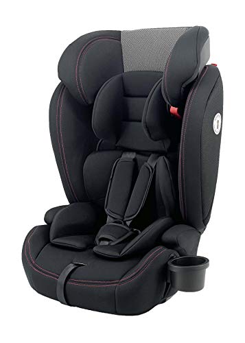 Star Ibaby Silla de coche Babify Hybrid fix. Grupo 123 - SPS + Isofix - Convertible en Alzador Isofix, negro