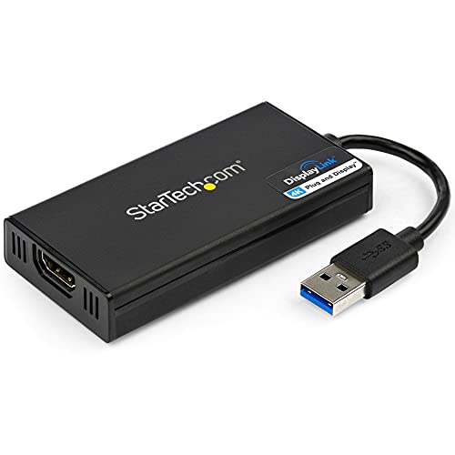 StarTech.com Adaptador Gráfico Externo Multi Monitor USB 3.0 a HDMI Ultra HD 4K Certificado DisplayLink - Tarjeta Gráfica Externa