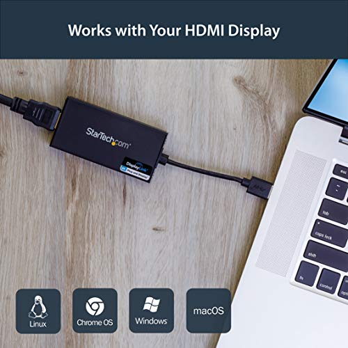 StarTech.com Adaptador Gráfico Externo Multi Monitor USB 3.0 a HDMI Ultra HD 4K Certificado DisplayLink - Tarjeta Gráfica Externa