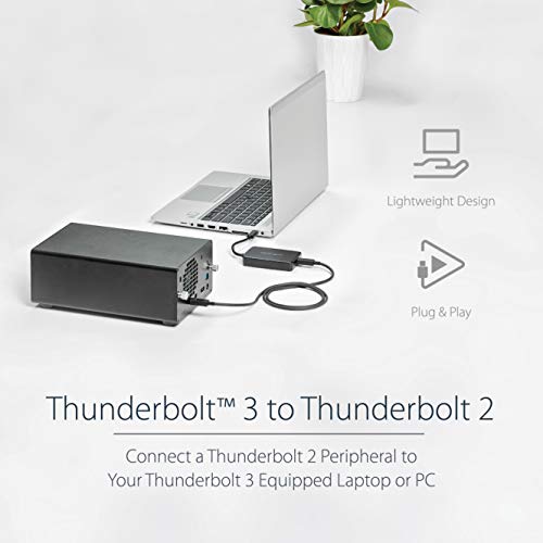 StarTech.com Adaptador Thunderbolt 3 a Thunderbolt - Adaptador Thunderbolt 3 USB-C a Thunderbolt Mini DisplayPort