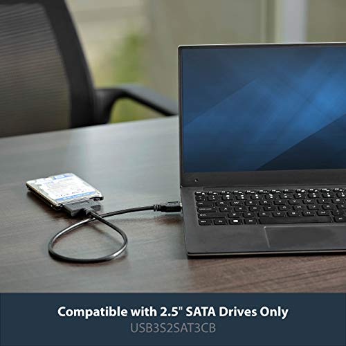 StarTech.com Cable Adaptador USB 3.0 con UASP a SATA III para Disco Duro de 2,5" - Cable Conversor para HDD SSD