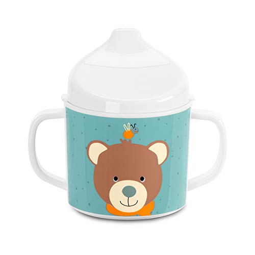 Sterntaler Taza con asa y accesorio para beber, Oso Ben, Edad: Para bebés a partir de 6 meses