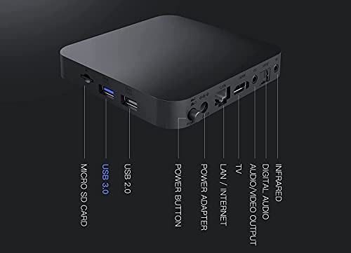 Strong Leap-S1 Android TV box ultra HD 4K - Receptor de Android y OTT, acceso directo a Google Playstore, streaming de vídeo, Bluetooth, asistente vocal Google, SPDIF óptico, puerto USB 3.0, negro