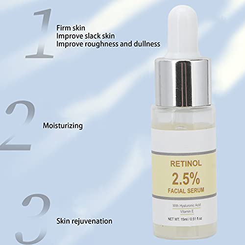 Suero Facial De Retinol, Suero De ácido Hialurónico Para Reducir Las Arrugas, Iluminar Y Mantener Un Suero Más Joven, Portátil E Individual Esencial Para La Piel Seca