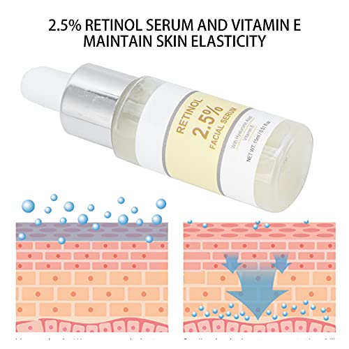 Suero Facial De Retinol, Suero De ácido Hialurónico Para Reducir Las Arrugas, Iluminar Y Mantener Un Suero Más Joven, Portátil E Individual Esencial Para La Piel Seca